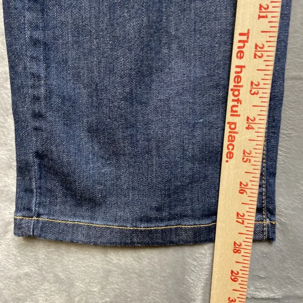 L.L. Bean Straight Leg Jeans Women’s Size 16P Dark Blue‎ Denim